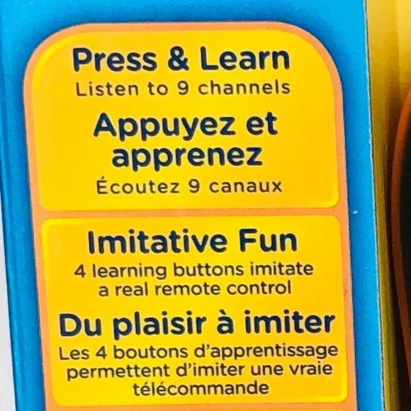 VTech Click & Count Remote My First Talking Remote Control (English) New in Box - Picture 14 of 16